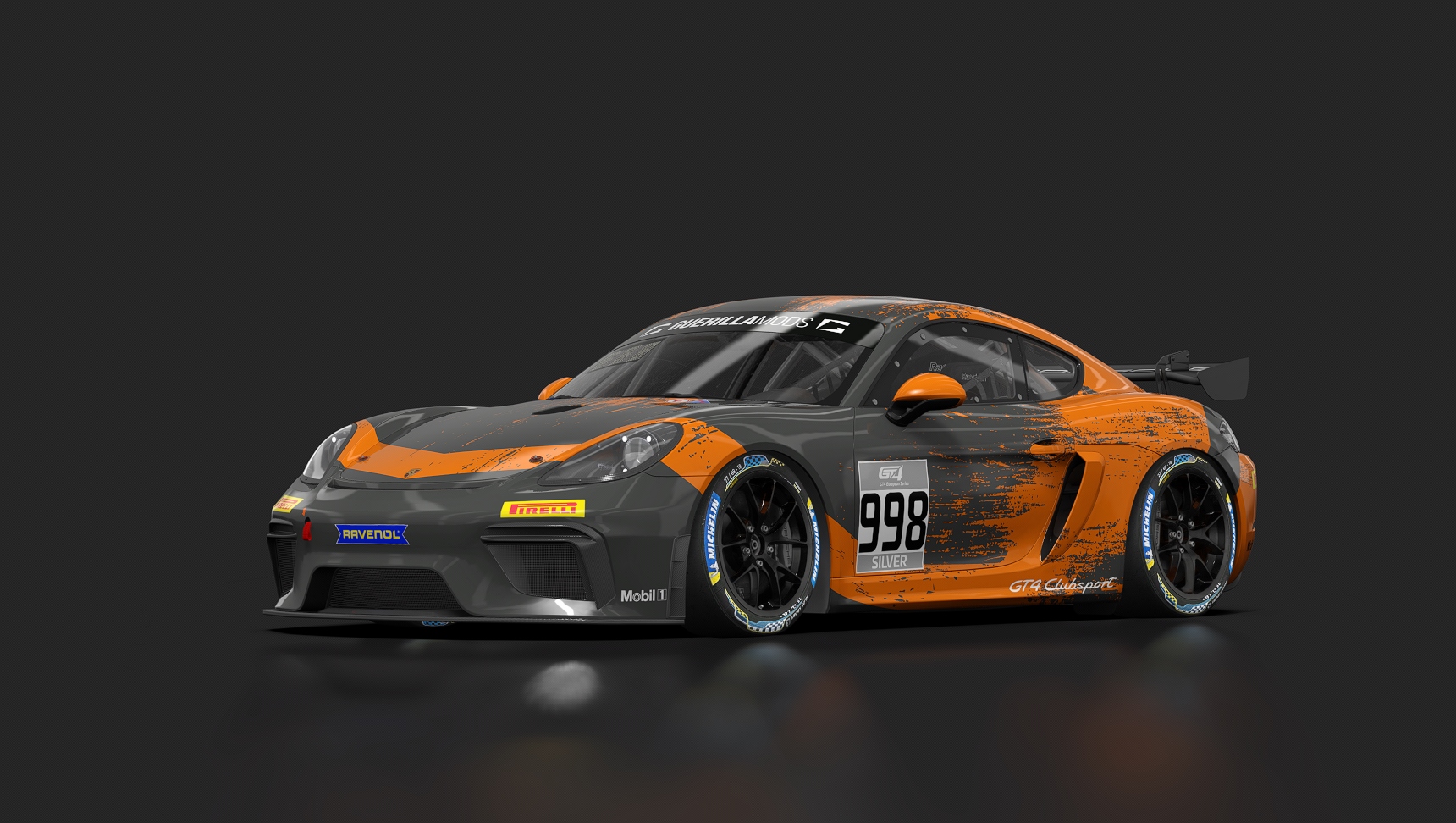 GT4 European Series (Fictional) - Porsche Motorsport (Orange) #998