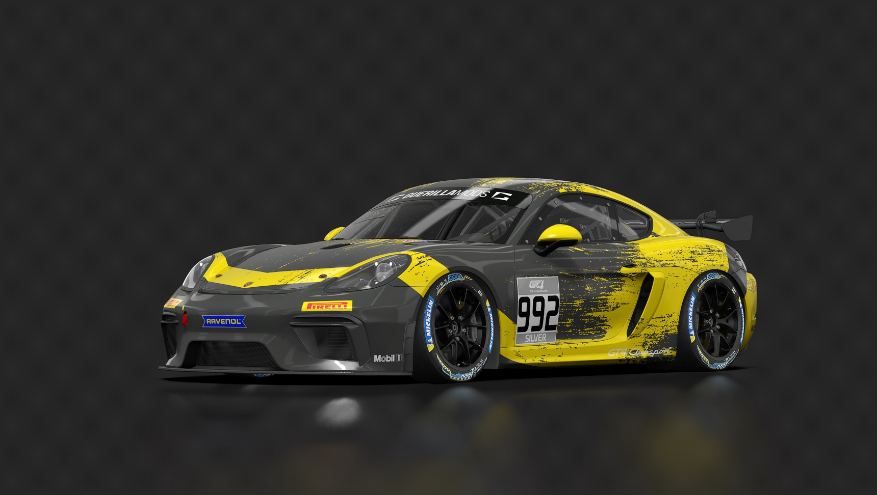 GT4 European Series (Fictional) - Porsche Motorsport (Yellow) #992
