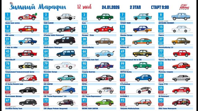 Зимний марафон 12 часов на NRing: 40 команд в экстремальных условиях