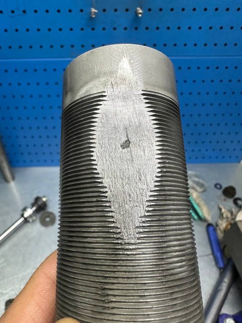Ремонт амортизатора ÖHLINS DFV после неправильной установки