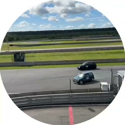 Опасный момент на трассе