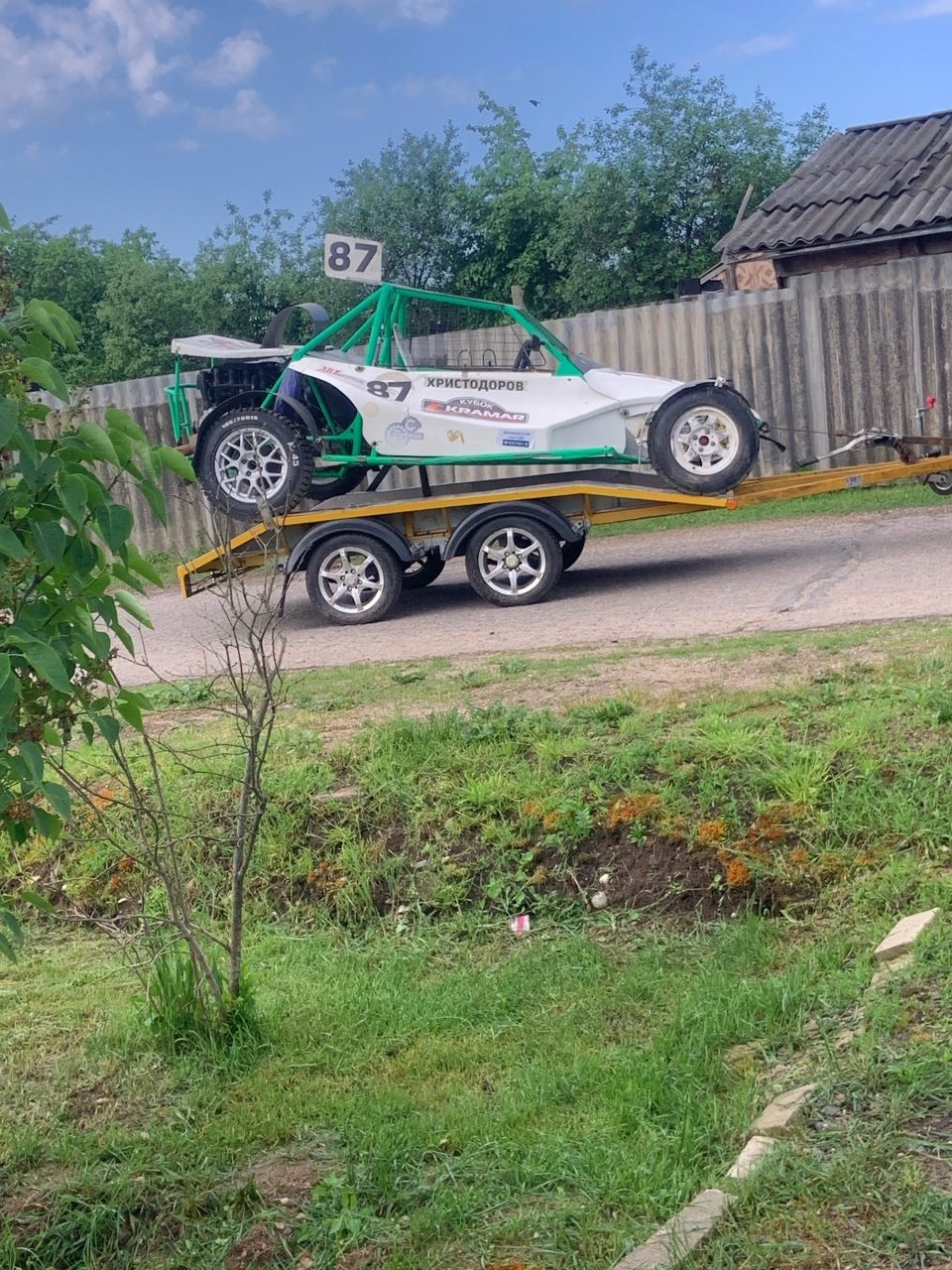 Прицеп с разрешённой массой 750 кг