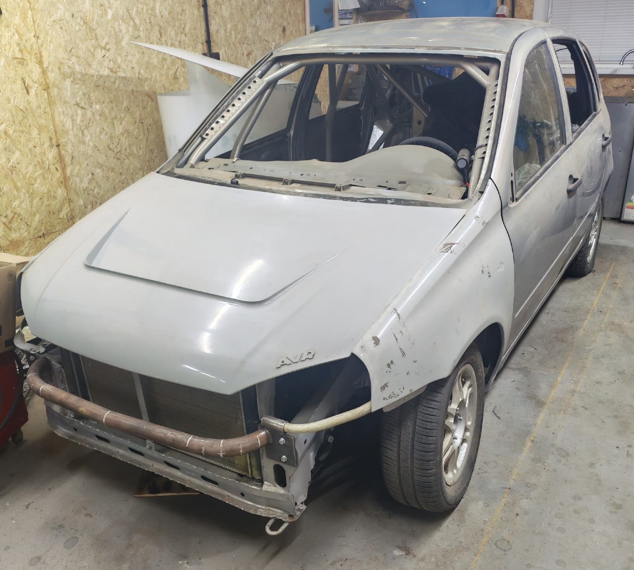Кузов Калина с каркасом GreenCar, капот и крылья из стеклопластика