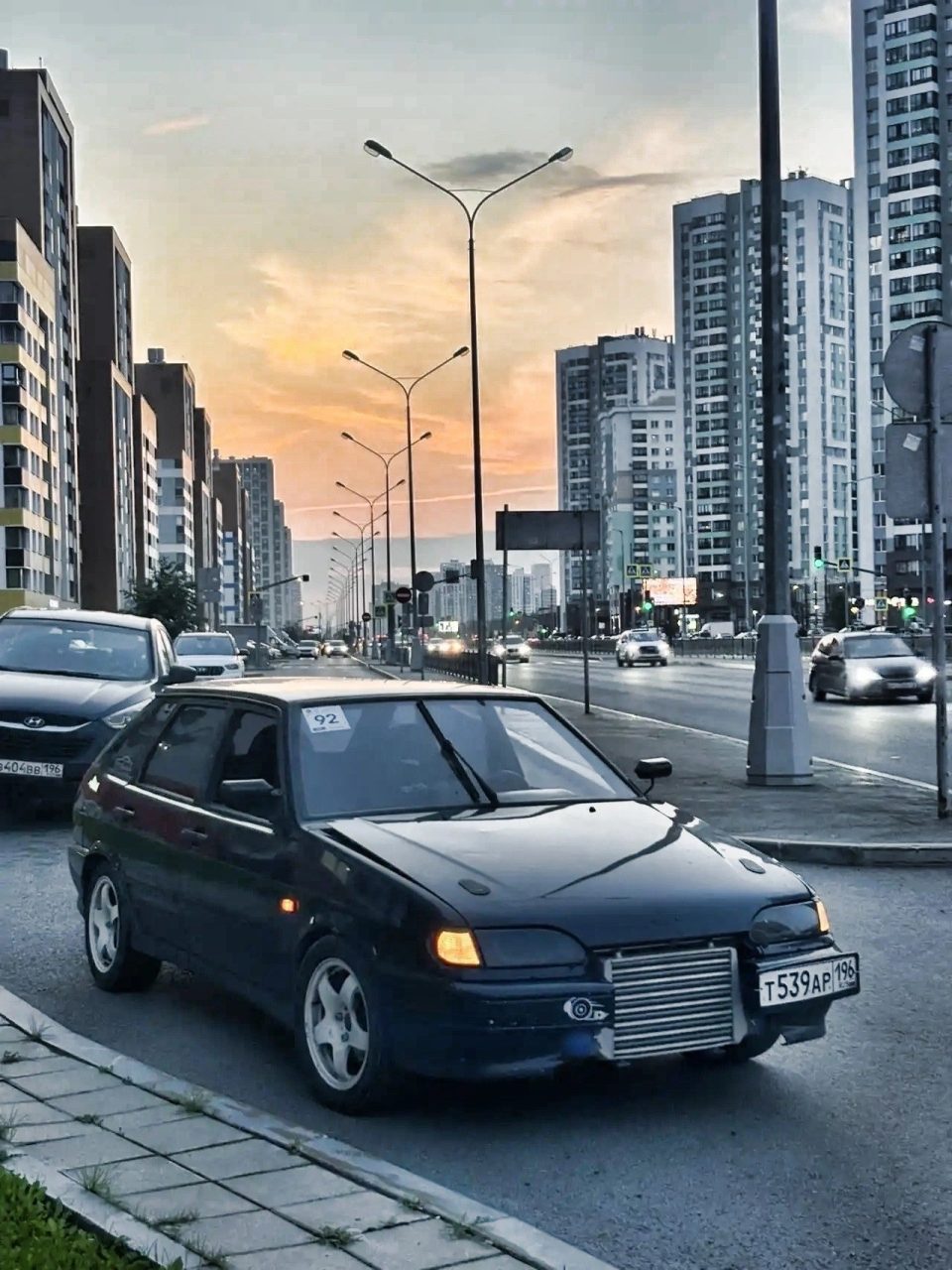 ВАЗ-2114 турбо, 345 л.с., блокировка Val Racing, полуслики